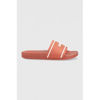 Levi's papuci JUNE 3D S femei, culoarea roz, D7536.0006