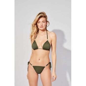 Praia Beachwear costum de baie din două piese SURVIVOR II culoarea verde, cupa moale
