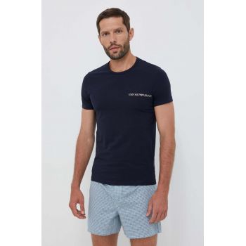 Emporio Armani Underwear tricou lounge 2-pack cu imprimeu
