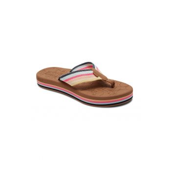 Papuci flip-flop din material textil Colbee