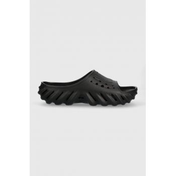 Crocs papuci Echo Slide culoarea negru 208170