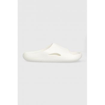 Crocs papuci Mellow Slide femei, culoarea alb, 208392