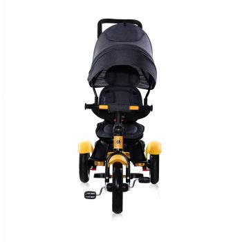 Tricicleta multifunctionala 4 in 1 Neo Air roti mari cu camera Yellow Black