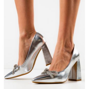Pantofi dama Jacira Argintii