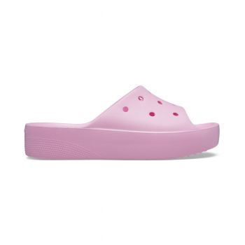 Papuci Crocs Classic Platform Slide Roz - Flamingo