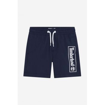 Timberland pantaloni scurti de baie copii Swim Shorts culoarea albastru marin, cu imprimeu