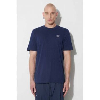 adidas Originals tricou din bumbac culoarea bleumarin, uni IA4874-NINDIG