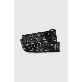 Karl Lagerfeld Jeans curea femei, culoarea negru