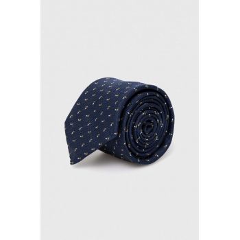 BOSS cravata culoarea albastru marin ieftina