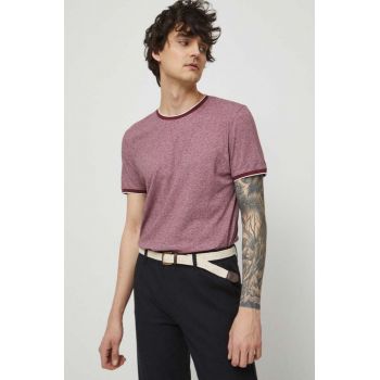 Medicine tricou barbati, culoarea bordo, melanj