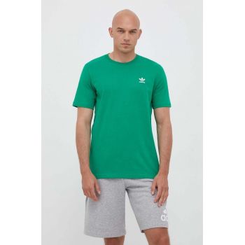 adidas Originals tricou din bumbac culoarea verde, cu imprimeu