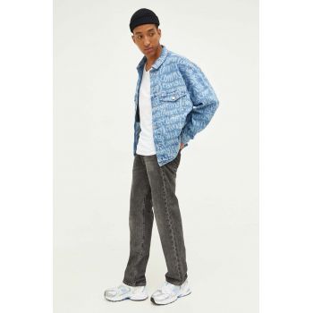 Tommy Jeans geaca jeans barbati, de tranzitie, oversize