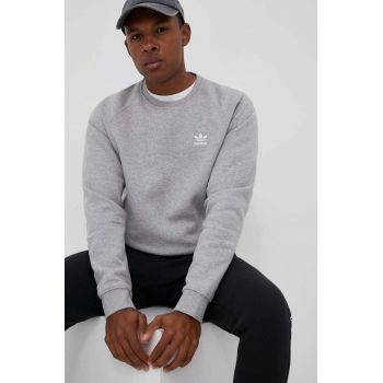 adidas Originals bluză Trefoil Essentials bărbați, culoarea gri, melanj IM4537
