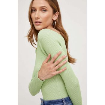 Answear Lab pulover culoarea verde, light