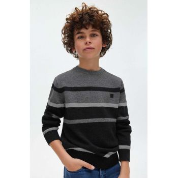 Mayoral pulover pentru copii din amestec de lana culoarea gri, light