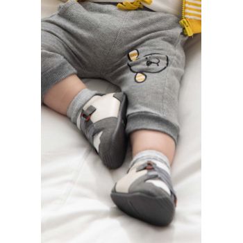 Mayoral Newborn pantofi pentru bebelusi culoarea gri