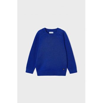 Mayoral pulover pentru copii din amestec de lana culoarea albastru marin, light