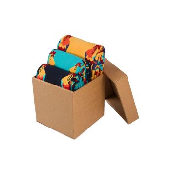 Șosete Pirin Hill Box 3 Colour Cotton Set 3 perechi Multi - Rooster ieftine
