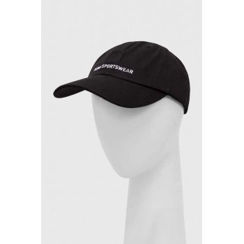 Puma șapcă de baseball din bumbac culoarea negru, cu imprimeu 24036