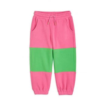 Mini Rodini pantaloni de trening pentru copii culoarea roz, modelator