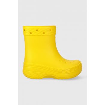 Crocs cizme copii culoarea galben