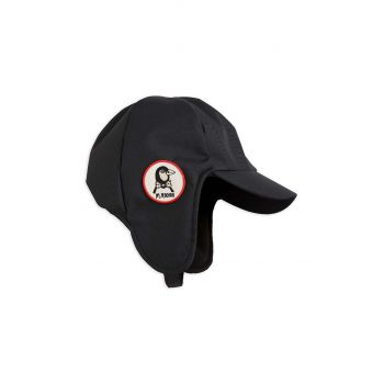 Mini Rodini șapcă de baseball pentru copii culoarea negru, cu imprimeu