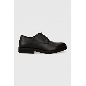 BOSS pantofi de piele Baird barbati, culoarea negru, 50503445 de firma originali