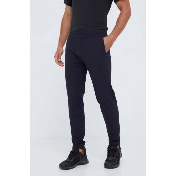 On-running pantaloni barbati, culoarea negru, neted