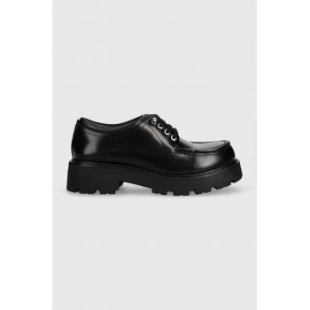 Vagabond Shoemakers pantofi de piele COSMO 2.0 femei, culoarea negru, cu platforma, 5649.004.20 de firma originali