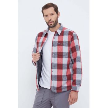 Columbia cămașă Windward II Shirt Jacket bărbați, culoarea roșu, cu guler clasic, regular 2054771 de firma originala