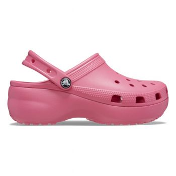Saboți Crocs Women's Classic Platform Clog Roz - Hyper Pink