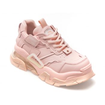 Pantofi GRYXX roz, 3223, din piele naturala