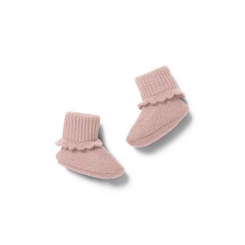 Konges Sløjd pantofi pentru bebelusi culoarea roz