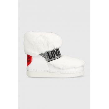 Love Moschino cizme de iarna SKIBOOT20 culoarea alb, JA24202G0HJW0100