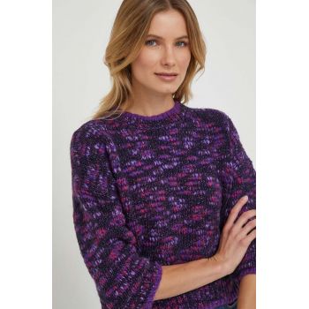 Rich & Royal pulover din amestec de lana femei, culoarea violet, călduros