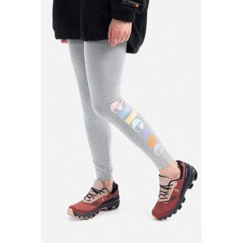 Ellesse colanți Tilly Legging femei, culoarea gri, cu imprimeu SGK13351-grey