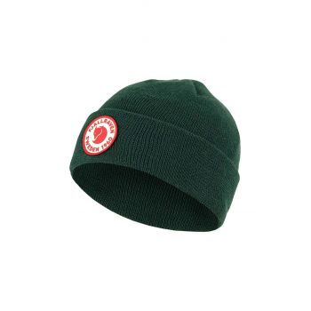 Fjallraven caciula copii Kids 1960 Logo Hat culoarea verde