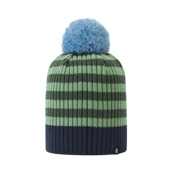 Reima șapcă de lână pentru copii Tipla culoarea verde, de lana