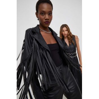 Answear Lab geaca X limited collection NO SHAME femei, culoarea negru, de tranzitie