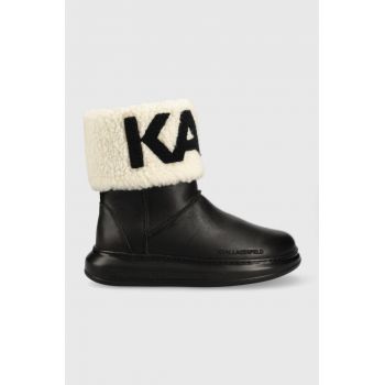 Karl Lagerfeld bocanci de piele KAPRI KOSI Kapri Kosi , culoarea negru KL44550