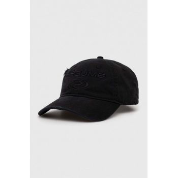 Résumé șapcă de baseball din bumbac culoarea negru, cu imprimeu