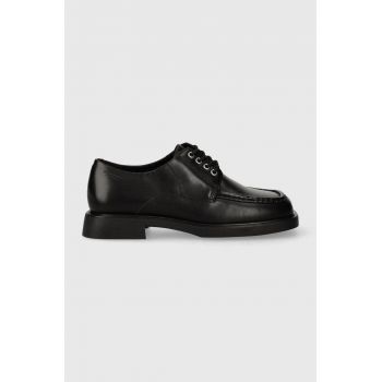 Vagabond Shoemakers pantofi de piele JACLYN femei, culoarea negru, cu toc plat, 5638.201.20