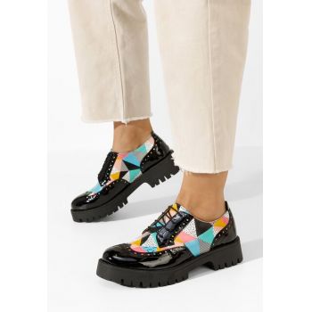 Pantofi dama brogue Flexa V6 multicolori