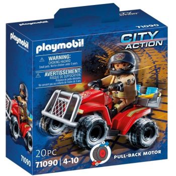 Jucarie City Action - Fire Brigade Speed Quad Construction Toy 71090