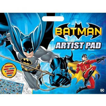 Bloc de Colorat Batman Artist Pad cu Stickere