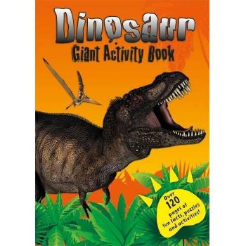 Carte Mare de Activitati cu Dinozauri