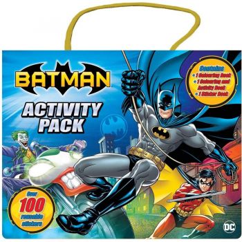 Set Carti de Colorat cu Stickere Batman Activity Pack