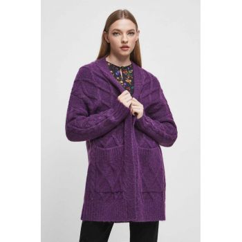 Medicine pulover femei, culoarea violet