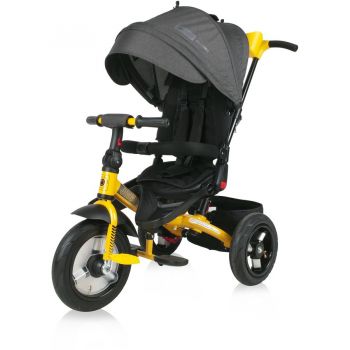 Tricicleta JAGUAR AIR Wheels 10050392101 1-3 ani 20kg Black & Yellow
