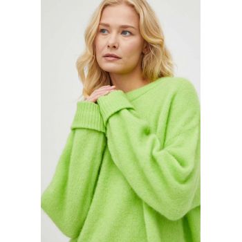 American Vintage pulover de lana femei, culoarea verde
